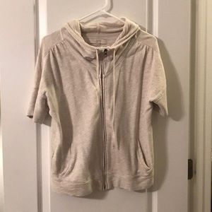 Loft Hooded Short Sleeve Sweatshirt